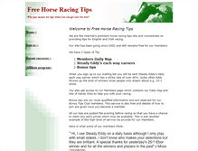 Tablet Screenshot of free-horse-racing-info.co.uk